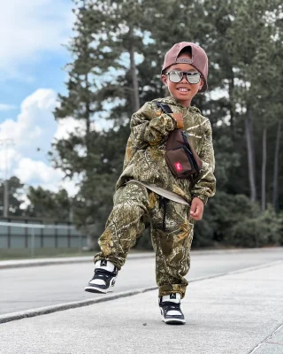 EVE Kids Boys Camouflage Print Two Piece Pants Set GYMF-YM078