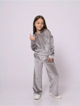 EVE Kids Girls Sport Hooded Sweatshirts Pant Suit GLXF-M7707