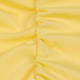 EVE Sling Backless Solid Color Mini Dress YMYF-9517