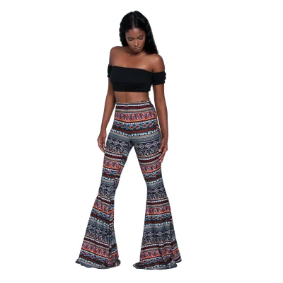 EVE Print Casual Flare Pants GXYF-2192