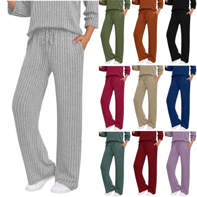 EVE Solid Color Loose Casual Pants GYZY-6682