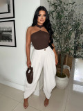 EVE Fashion Solid Color Flower Bud Pants SFY-795
