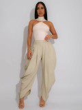 EVE Fashion Solid Color Flower Bud Pants SFY-795