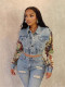 EVE Print Color Fashion Denim Coats YRST-T197