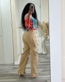 EVE Solid Color Loost Straight Jeans LSD-24472