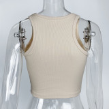 EVE Sleeveless Solid Color Tank Tops GZJF-ZJ2503