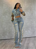 EVE Print Color Fashion Denim Coats YRST-T197
