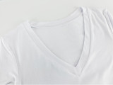 EVE Long Sleeve V Neck Bodysuit GZJF-ZJ2201