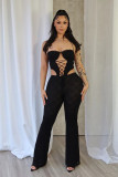 EVE Lace Tie Up Jumpsuit YRST-T105