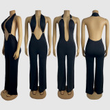 EVE Deep V Neck Backless Jumpsuit GZIY-6112