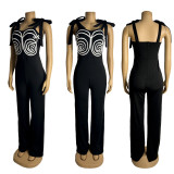 EVE Sleeveless Webbing Embroidered Jumpsuit GZIY-6252