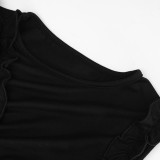 EVE Sleeveless Mesh Patchwork Maxi Dress GAXB-D274DS