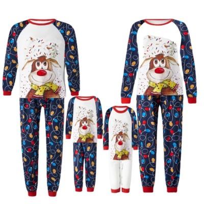 EVE Happy Deer Christmas Family Matching Sets Pajamas Set YLDF-441