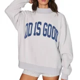 EVE Letter Print Long Sleeve Sweatshirts GLJS-B8364