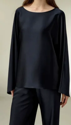 EVE O Neck Long Sleeve Shirt Pants Suit GLJS-B8355