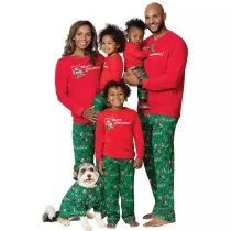 EVE Christmas Claus Print Pajama Family Set GSGS-0633