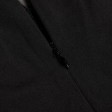 EVE Plus Size Contrast Color Cross Halterneck Loose Jumpsuit NY-11216