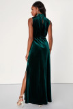 EVE Solid Color Sleeveless Split Maxi Dress XHXF-470