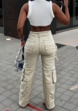 EVE Casual Patchwork Multi-pockets Loose Jeans OD-8686