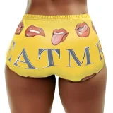 EVE Letter Print Tight Short QYMF-3057