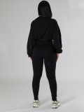 EVE Solid Color Long Sleeve Sport Pants Suit BMF-TW502