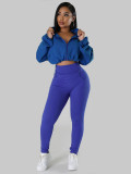 EVE Solid Color Long Sleeve Sport Pants Suit BMF-TW502