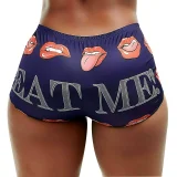 EVE Letter Print Tight Short QYMF-3057