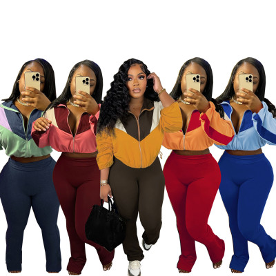 EVE Contrast Color Long Sleeve Sport Suit BMF-TW545