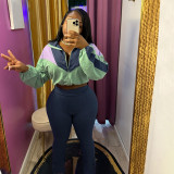 EVE Contrast Color Long Sleeve Sport Suit BMF-TW545