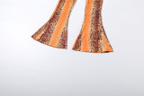 EVE Long Sleeve Snake Print Two Piece Pants Set XEF-K25S84264