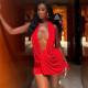 EVE Deep V Neck Backless Mini Dress XEF-K25D82314