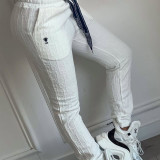 VIP1 Embroidery Print Two Piece Pants Set QKYF-71623