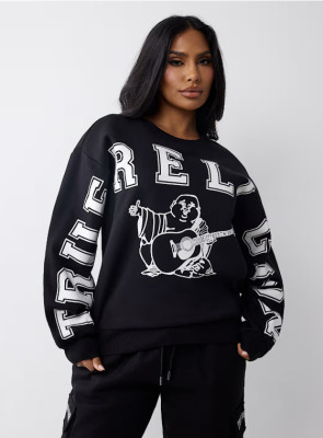 EVE Long Sleeve Letter Print Sweatshirt GFCF-1410