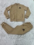 VIP1 Embroidery Zipper Two-Piece Pants Set QKYF-71627