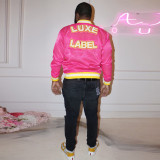 EVE Embroidered Print Baseball Jacket With Lining YNSF-8010
