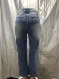 EVE Retro-Washed Tassel Cross Jeans  XCFF-3811