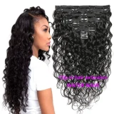 EVE Human Hair Clip-On Hair Extensions 8-Piece Set JKLS-80245