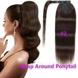 EVE Human Hair Wig Velcro Ponytail  JKLS-61327