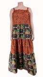 EVE Plus Size Print Sleeveless Maxi Dress GCYF-9319