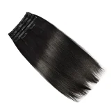 EVE Real Hair PU Clip-On Hair Extensions Wigs JFDX-69145