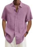 EVE Plus Size Men's Fashion Solid Color Shirt GSZE-ST22092