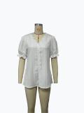 EVE Plus Size Fashion Short Sleeve Blouses GSZE-ST23053