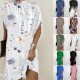 EVE Fashion Round Neck Loose Dress GSZE-ST23086