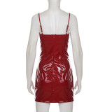 EVE Solid Color Sling Mini Dress GWEN-JWJD44998