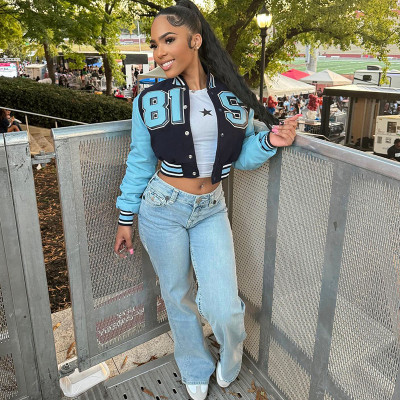 EVE Leather Patchwork Long Sleeve Coats XEF-K25C80374