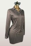 EVE Stripe Long Sleeve Skirt Suit YWXS-K25L1322