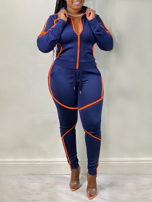 EVE Print Long Sleeve Pants Suit GXKQ-SK511011