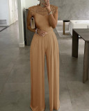 EVE Plus Size Solid Color Jumpsuit GXRF-Y39