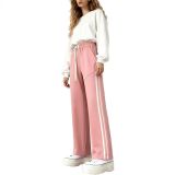 EVE Plus Size Loose Stripe Patchwork Pants YIM-6671