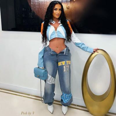 EVE PU Leather Print Jackets YNSF-8012